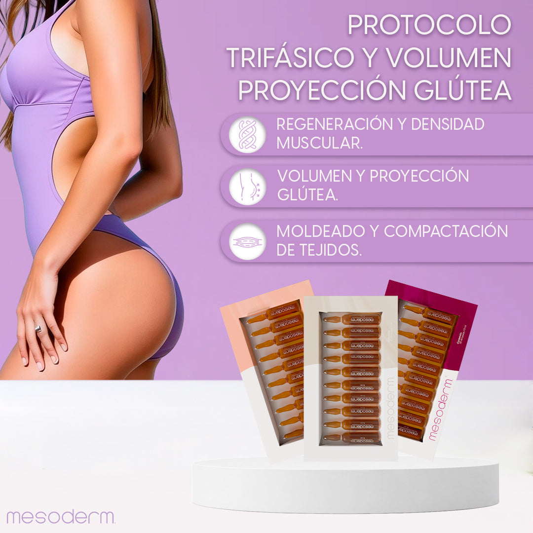 PROTOCOLO TRIFÁSICO VOLUMEN & PROYECCIÓN GLÚTEA MESODERM