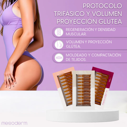 PROTOCOLO TRIFÁSICO VOLUMEN & PROYECCIÓN GLÚTEA MESODERM